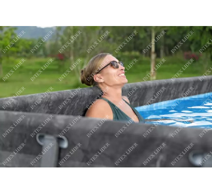 Каркасный прямоугольный бассейн APX-365 Bestway, 549х274х132см (561KA)