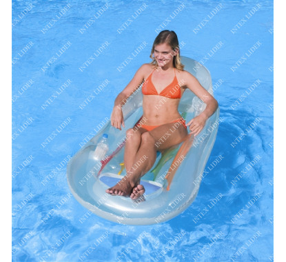 43028 Надувной шезлонг Bestway для отдыха на воде 157х89 см