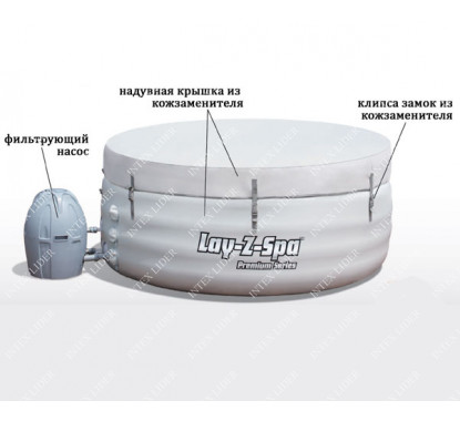 54112 Бассейн СПА с эффектом джакузи Lay-Z-Spa Vegas Bestway 54112 196х61 см